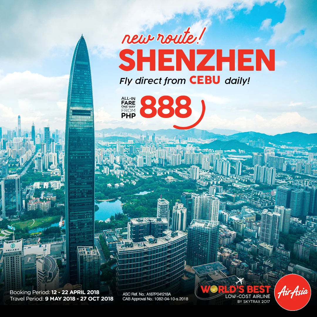 AirAsia enhances connectivity to China with new Cebu-Shenzhen